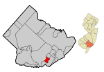 Atlantic County New Jersey Incorporated and Unincorporated areas Linwood Highlighted